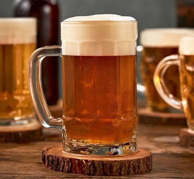 Imagem de Kit 6 Caneca de Chopp e Cerveja Vidro 350 ml Copo Cerveja