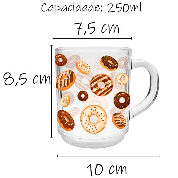 Imagem de Kit 6 Canecas de Café da manhã 250ml Ano Novo Festa todo dia