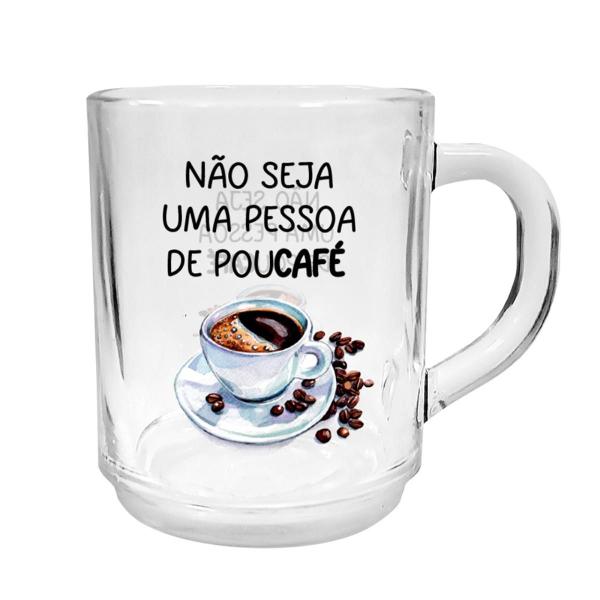 Imagem de Kit 6 Canecas de Café da manhã 250ml em Vidro modelo Donut