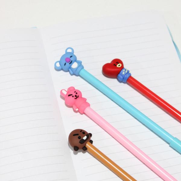 Kit 6 Caneta gel Fofa ponta fina criativa do bts Kawaii - Pitili Imagem de Kit 6 Caneta gel Fofa ponta fina criativa do bts Kawaii