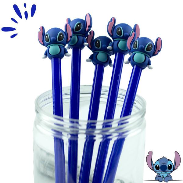 Kit 6 Caneta gel Fofa ponta fina criativa do stitch Kawaii - PITILI Imagem de Kit 6 Caneta gel Fofa ponta fina criativa do stitch Kawaii