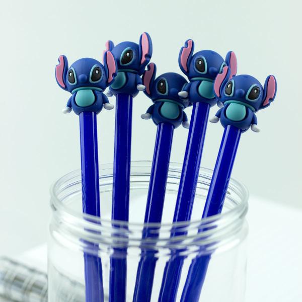 Kit 6 Caneta gel Fofa ponta fina criativa do stitch Kawaii - PITILI Imagem de Kit 6 Caneta gel Fofa ponta fina criativa do stitch Kawaii