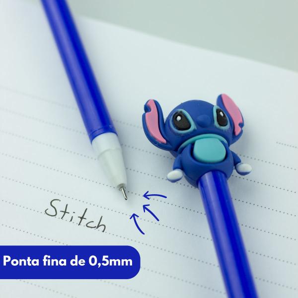 Kit 6 Caneta gel Fofa ponta fina criativa do stitch Kawaii - PITILI Imagem de Kit 6 Caneta gel Fofa ponta fina criativa do stitch Kawaii