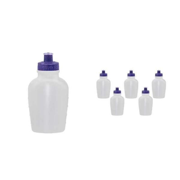 Imagem de Kit 6 Cantis 500Ml Tampa Fibra Madeira Lilás