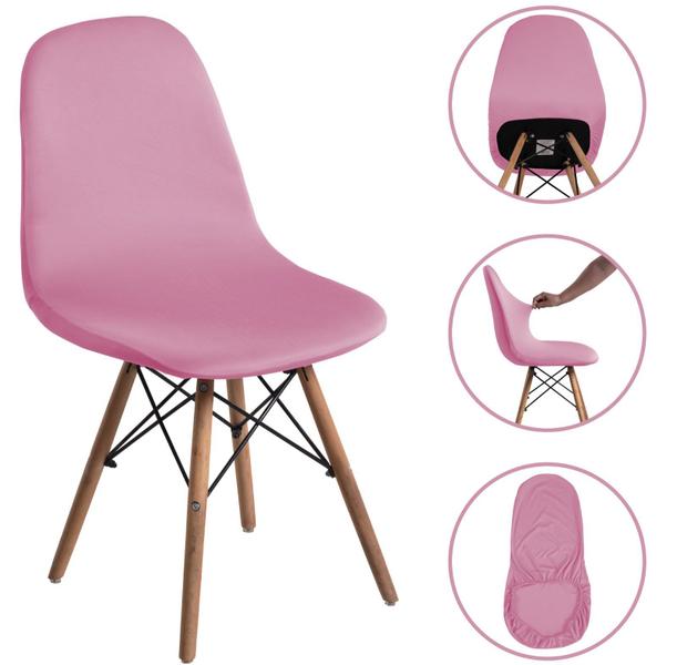 Imagem de Kit 6 Capa de Cadeira Charles Eiffel Nordic Eames Luxo Várias Cores Pronta Entrega