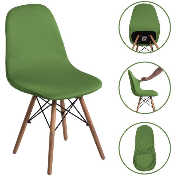 Imagem de Kit 6 Capa de Cadeira Charles Eiffel Nordic Eames Luxo Várias Cores Pronta Entrega