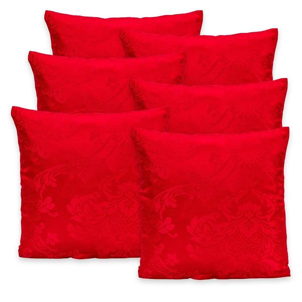 Kit 6 Capas de Almofada c/ Zíper em Jacquard Adamascado Luxo 40cm x 40cm - Bem Me Quer Enxovais Imagem de Kit 6 Capas de Almofada c/ Zíper em Jacquard Adamascado Luxo 40cm x 40cm
