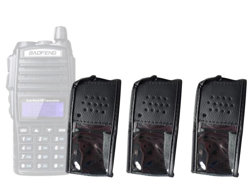 Imagem de Kit 6 Capas Em Couro Para Rádio Comunicador Baofeng Uv-82