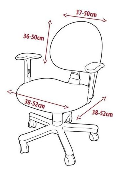Imagem de Kit 6 Capas Protetora De Cadeira Giratória De Escritório