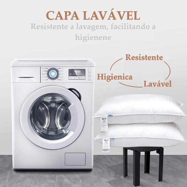 Imagem de Kit 6 Capas Protetora De Travesseiro Fronha Impermeável Antialérgica Matelassê Resistente 70x50 - (70cm x 50cm)