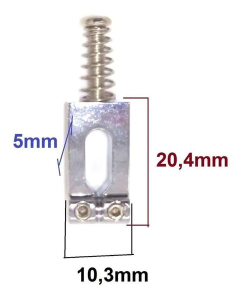 Kit 6 Carrinho Saddle Ponte De Guitarra Strato Stratocaster - Sonotec Imagem de Kit 6 Carrinho Saddle Ponte De Guitarra Strato Stratocaster - Sonotec