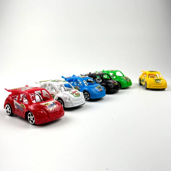 Imagem de Kit 6 Carrinhos brinquedo movido Fricção Carros Colecionável