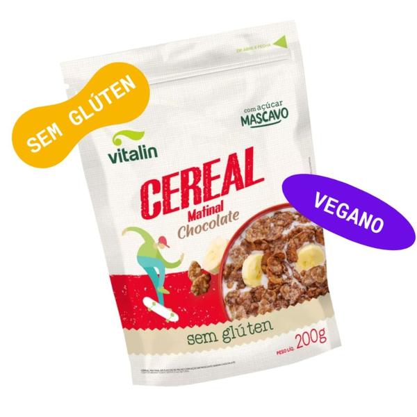 Imagem de Kit 6 Cereal Matinal Sabor Chocolate Vitalin 200g