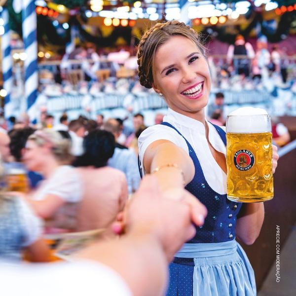 Imagem de Kit 6 Cerveja Alemã Paulaner Weissbier Lata 500ml + Camiseta