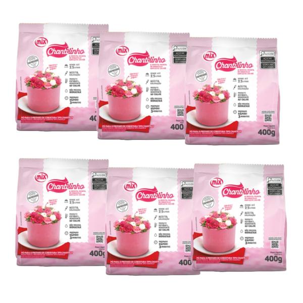 Kit 6 Chantilly Chantilinho Mix Imagem de Kit 6 Chantilly Chantilinho Mix