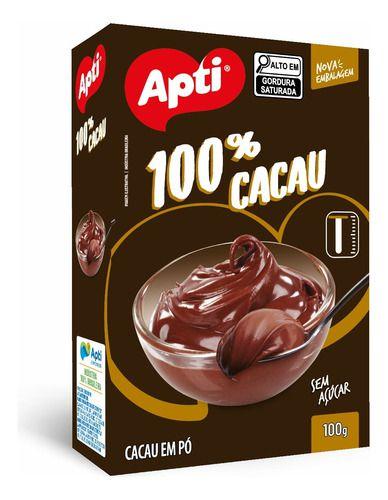 Imagem de Kit 6 Chocolate Cacau Em Pó 100% Solúvel Apti