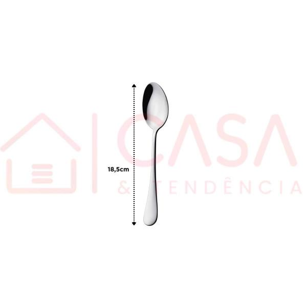 Imagem de Kit 6 Colheres Sobremesa Hercules Olimpia Aço Inox 1555-004