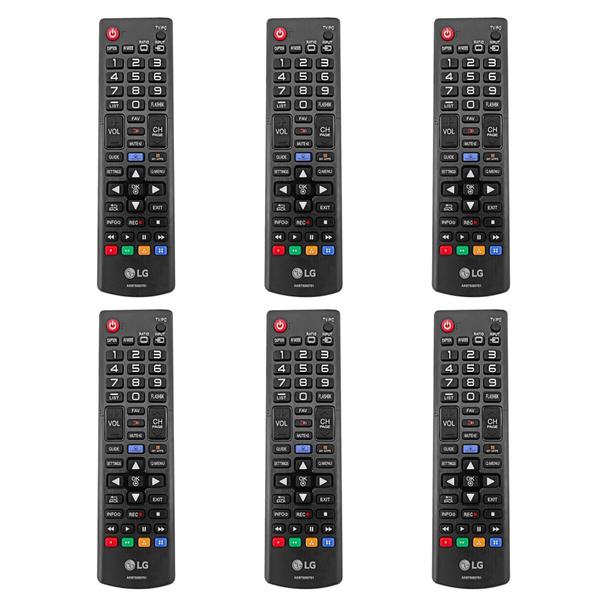 Imagem de Kit 6 Controles Remotos LG Smart TV 3D AKB75055701