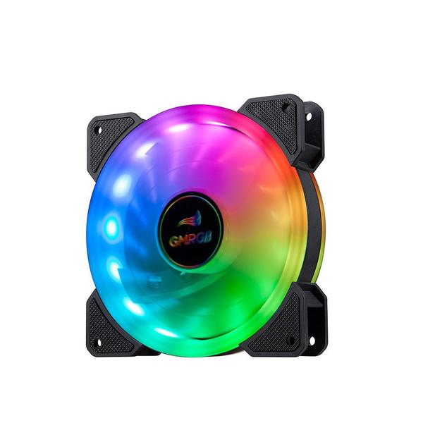 Imagem de Kit 6 cooler gabinete cpu pc gamer rgb com controle remoto