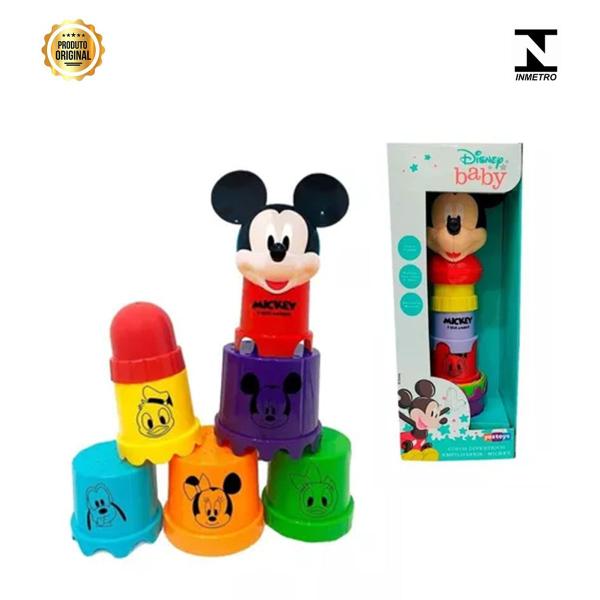 Imagem de Kit 6 Copinhos Divertidos Do Mickey Yes Toys Disney Baby