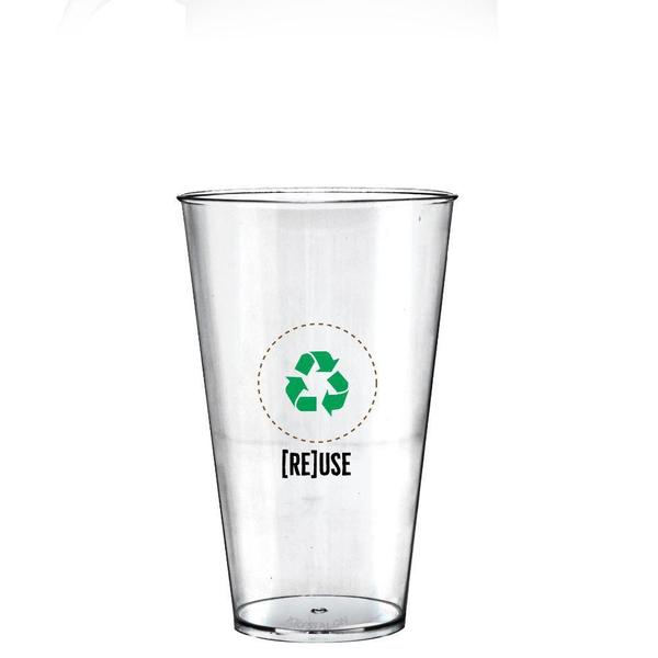 Kit 6 Copos Big Drink Eco Personalizados Re Use - Krystalon Imagem de Kit 6 Copos Big Drink Eco Personalizados Re Use
