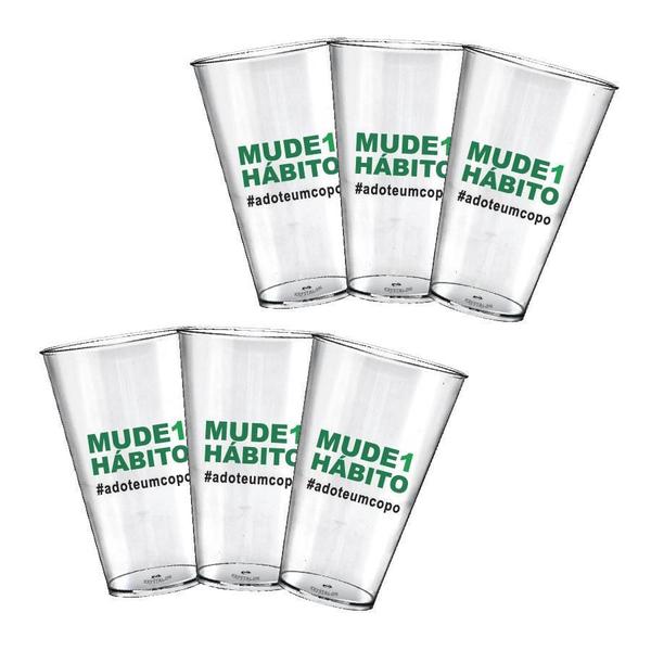 Imagem de Kit 6 Copos Big Drink Personalizados Eco Mude Um Hábito