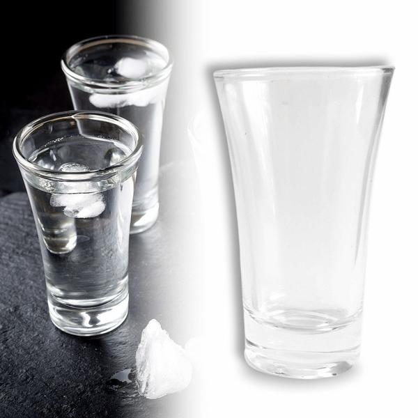 Imagem de Kit 6 Copos Dose Tequila Shot Cachaça Vidro 60ml Transparente Vodka 