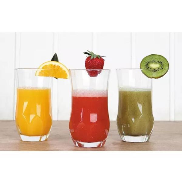 Imagem de Kit 6 Copos Ópera Long Drink Vidro Suco Água 360ml