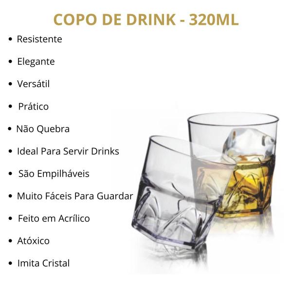 Imagem de Kit 6 Copos P/ Whisky e 6 Copos P/ Shots Drinks Dia Dos Pais