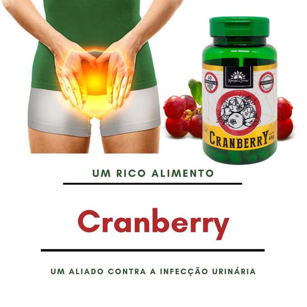 Imagem de Kit 6 Cranberry desidratada 600 mg 60 cápsulas por frasco