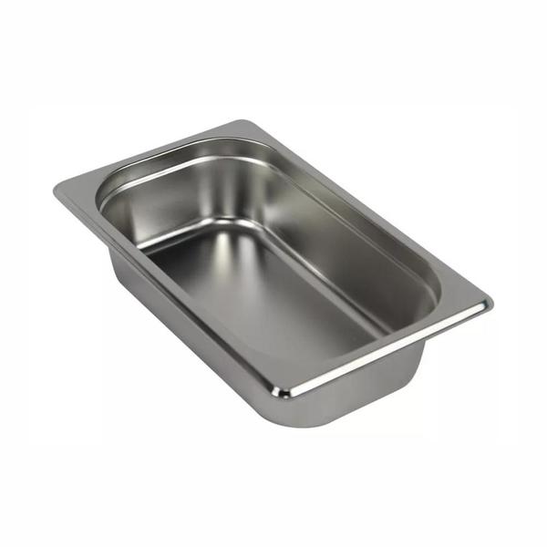 Imagem de Kit 6 Cuba Gastronômica Aço Inox Para Buffet GN 1/4x65MM Com Tampa Sebem