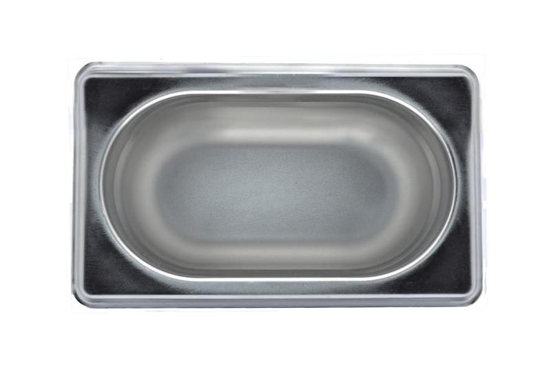 Imagem de Kit 6 Cubas Gn Inox 1/9 X 100 Rechaud Buffet Com Tampa