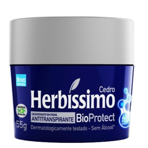 Imagem de Kit 6 Desodorante Bioprotect Cedro Herbíssimo 55G - Dana