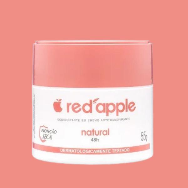 Imagem de Kit 6 Desodorante Em Creme Natural 55G - Red Apple