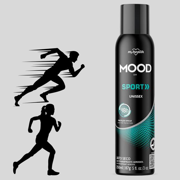 Imagem de Kit 6 Desodorante Sport Unissex Mood 150Ml - My Health