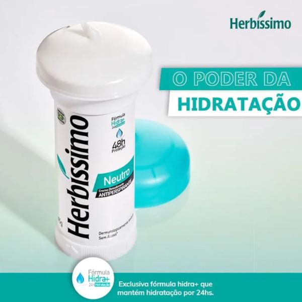 Imagem de Kit 6 Desodorante Twist Creme Neutro Herbíssimo 45G - Dana