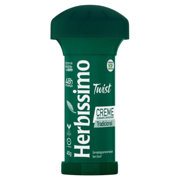 Kit 6 Desodorante Twist Tradicional Herbíssimo 45G - Dana - Dana Cosméticos Imagem de Kit 6 Desodorante Twist Tradicional Herbíssimo 45G - Dana