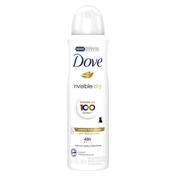 Imagem de Kit 6 Desodorantes Dove Antitranspirante Aerossol Invisible Dry 150ml