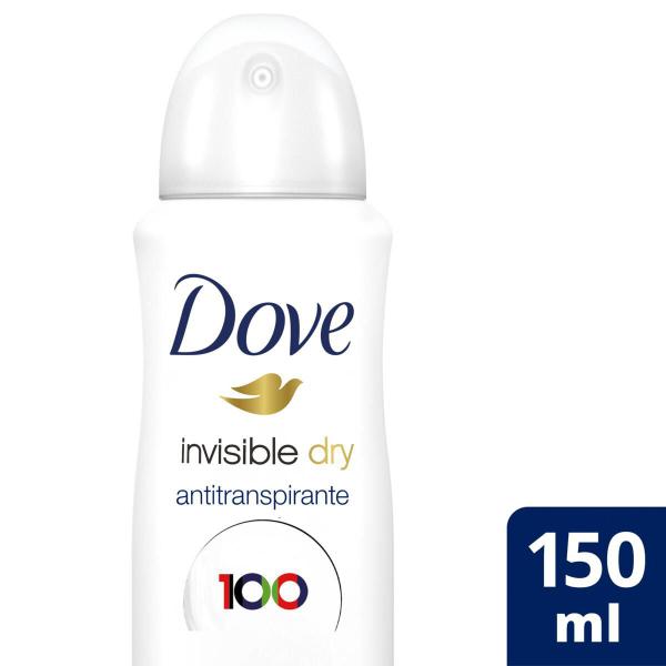 Imagem de Kit 6 Desodorantes Dove Antitranspirante Aerossol Invisible Dry 150ml