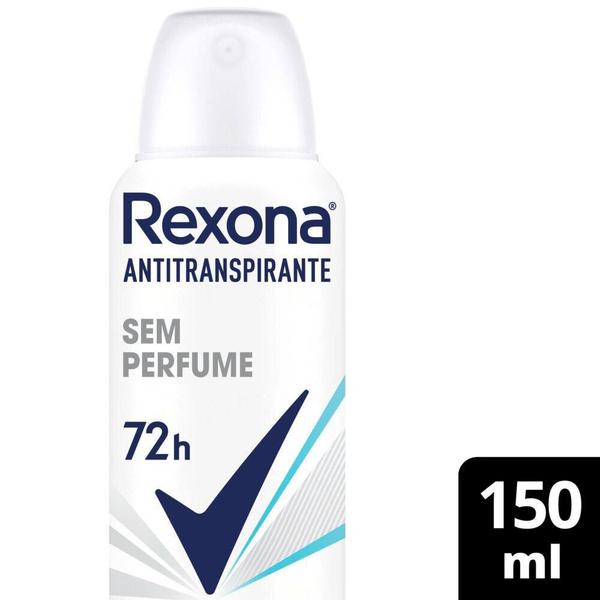 Imagem de Kit 6 Desodorantes Rexona Motionsense Antitranspirante Aerossol sem Perfume 150ml