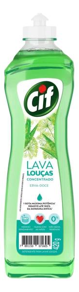 Imagem de Kit 6 Detergente Cif Erva-doce Líquido 420ml Atacado