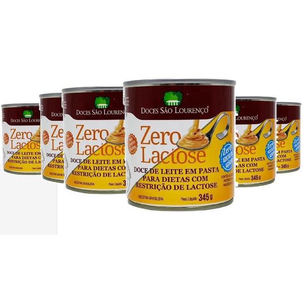 Kit 6 Doce Leite Zero Lactose E Açúcar S Lourenço 330G - São Lourenço Imagem de Kit 6 Doce Leite Zero Lactose E Açúcar S Lourenço 330G