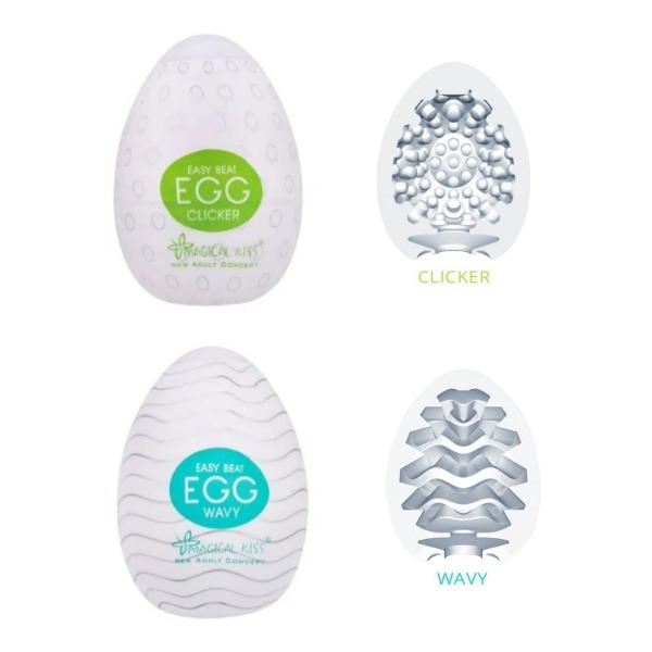 Imagem de Kit 6 Egg Masturbador Masculino Magical Kiss Ovo Sex Shop