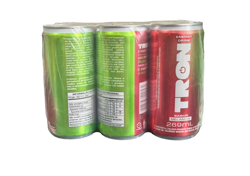 Imagem de Kit 6 Energy Drink Guaracamp Tron 269ml sabor melancia