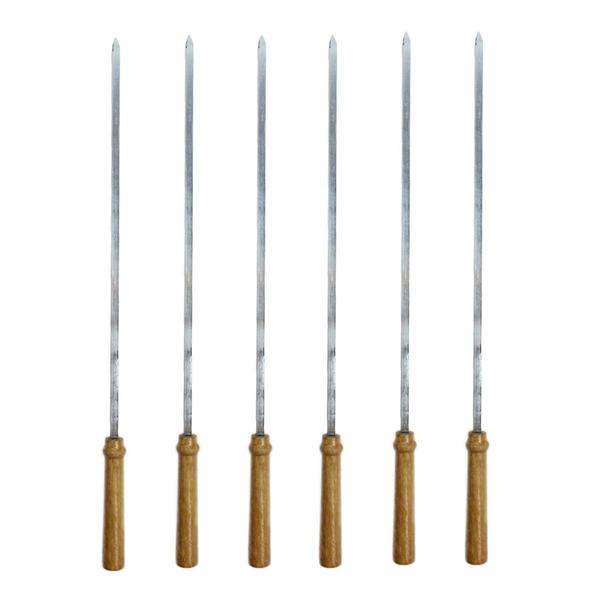 Imagem de Kit 6 Espetos Simples Para Churrasco 44cm Idea