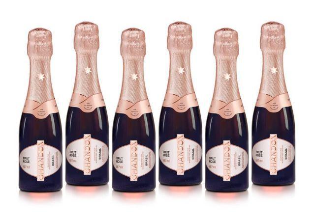 Imagem de Kit 6 ESPUMANTE BABY CHANDON BRUT ROSE 187ML