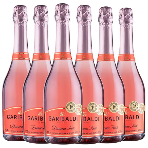 Imagem de Kit 6 espumante prosecco brut rosé 750 ml