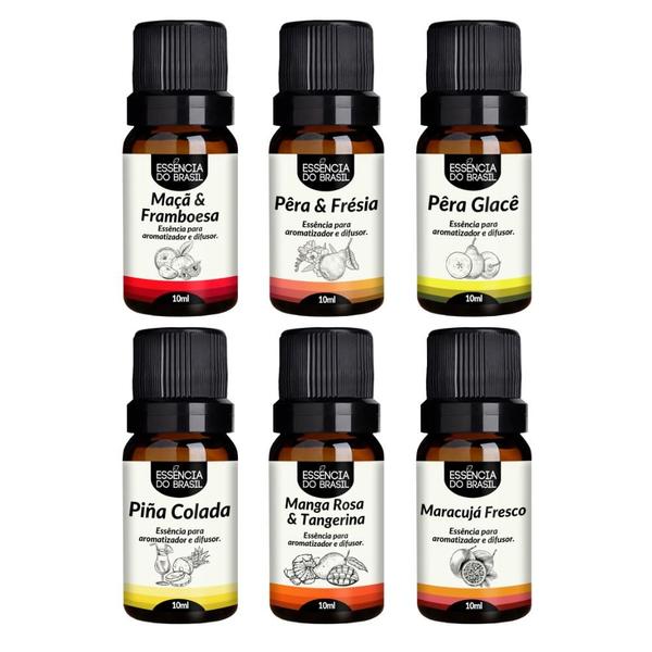 Imagem de Kit 6 Essências Premium 10ml - Essências Frutadas