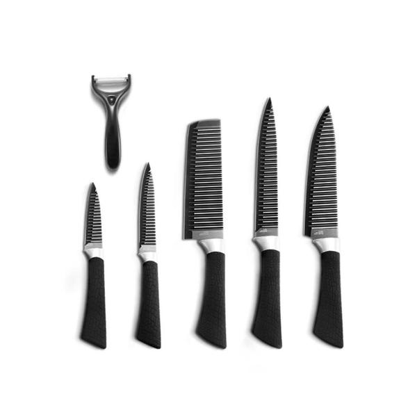 Kit 6 Facas Afiadíssima Em Aço - King Imagem de Kit 6 Facas Afiadíssima Em Aço