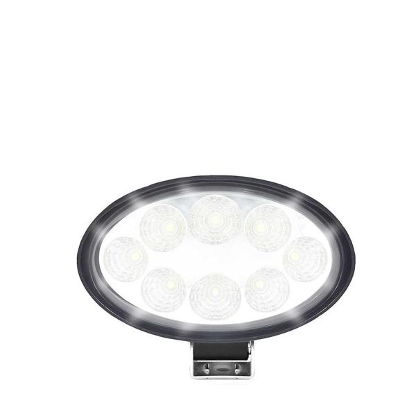 Imagem de Kit 6 Farol De Milha Oval 8 Led Prova D'agua Caminhão